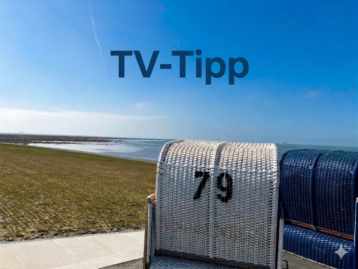 Strandkörbe in Blau und Weiß am Grünstrand von Friedrichskoog
